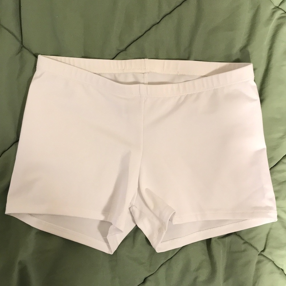 BRAND NEW!! White Spandex Shorts